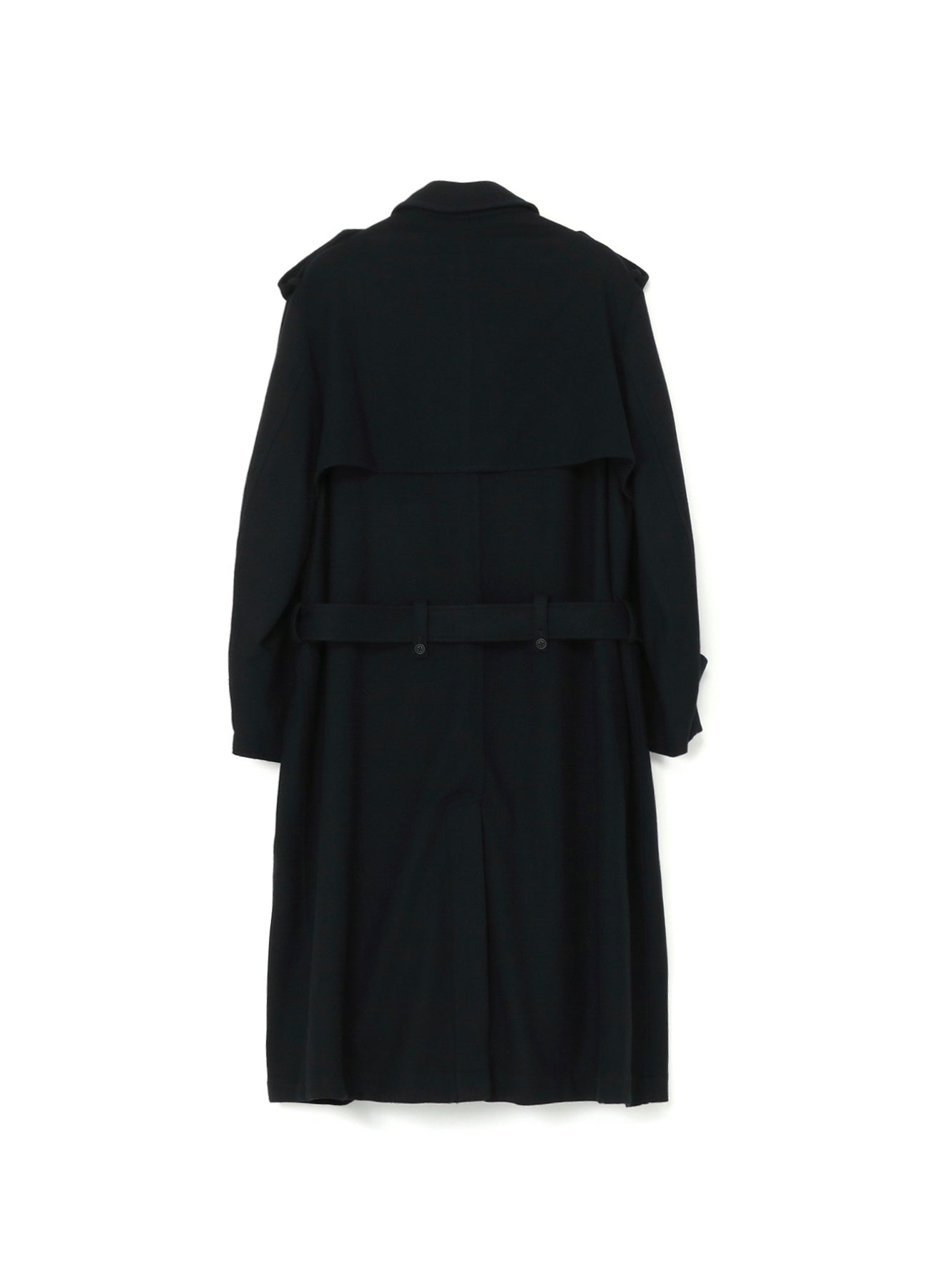 WOOL NYLON FLANNEL TRENCH COAT THE SHOP YOHJI YAMAMOTO