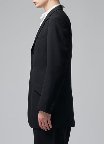 WOOL GABARDINE JACKET WITH FLAP POCKETS