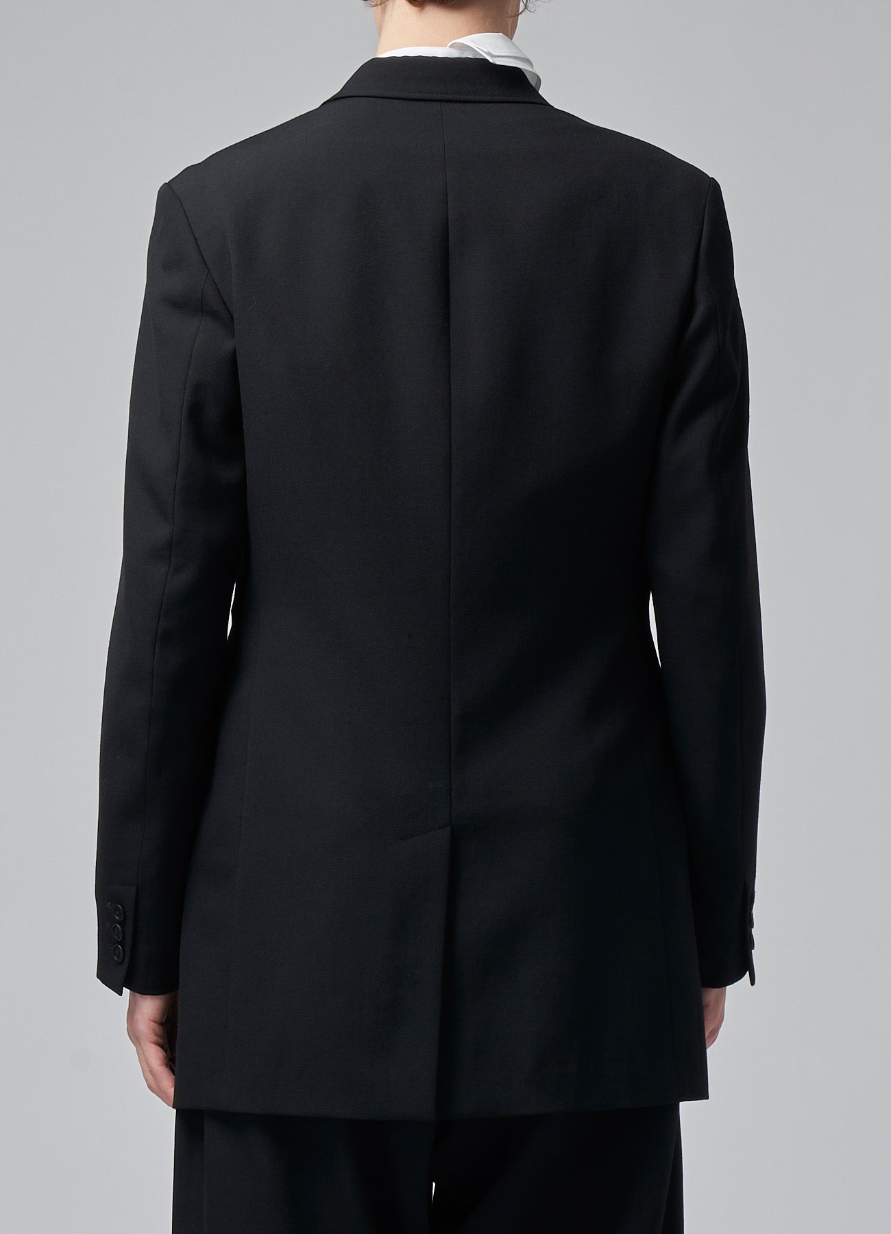 WOOL GABARDINE JACKET WITH FLAP POCKETS