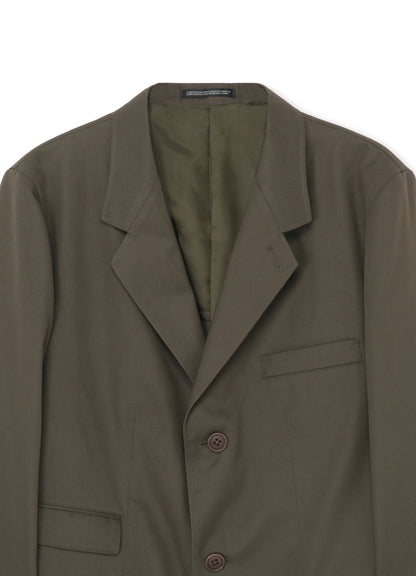 COTTON/POLYESTER TWILL 2-BUTTON JACKET