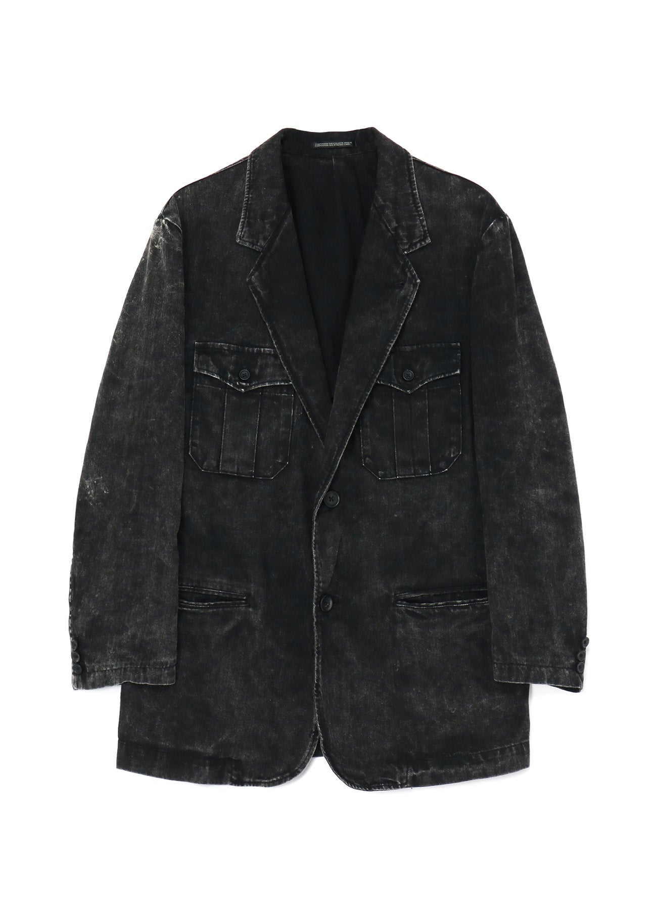 BLEACHING DENIM 2-BUTTON JACKET