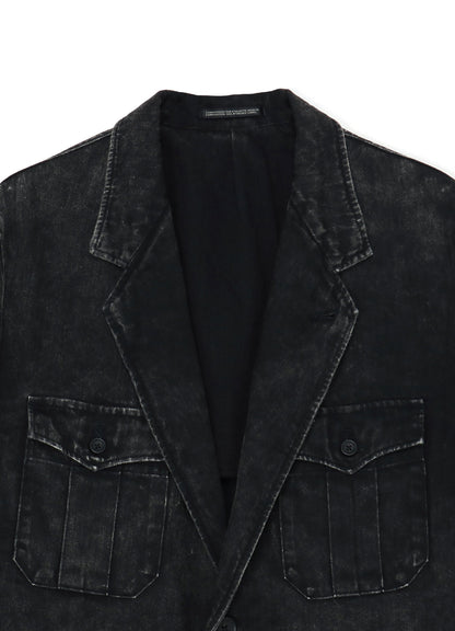 BLEACHING DENIM 2-BUTTON JACKET