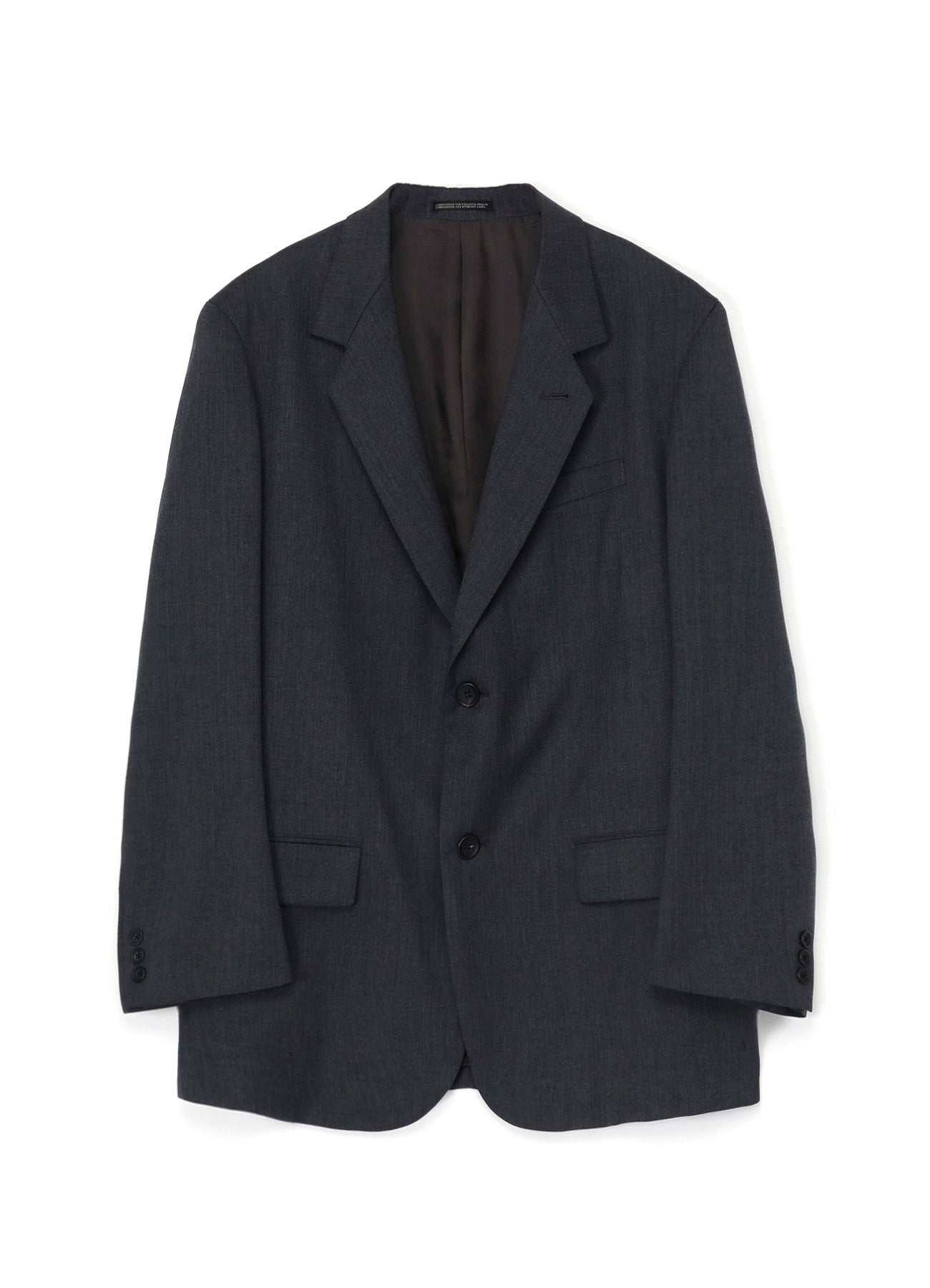 WOOL GABARDINE 2-BUTTON JACKET