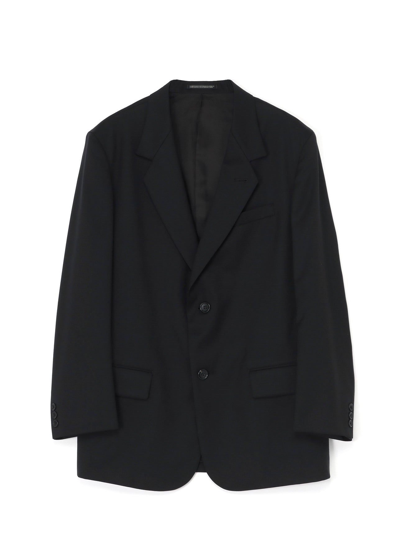 WOOL GABARDINE 2-BUTTON JACKET