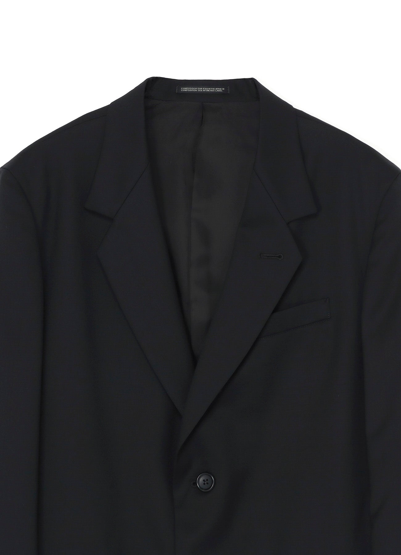 WOOL GABARDINE 2-BUTTON JACKET