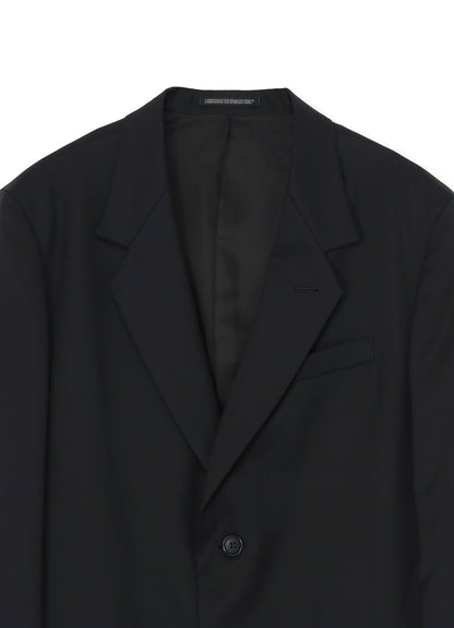 WOOL GABARDINE 2-BUTTON JACKET