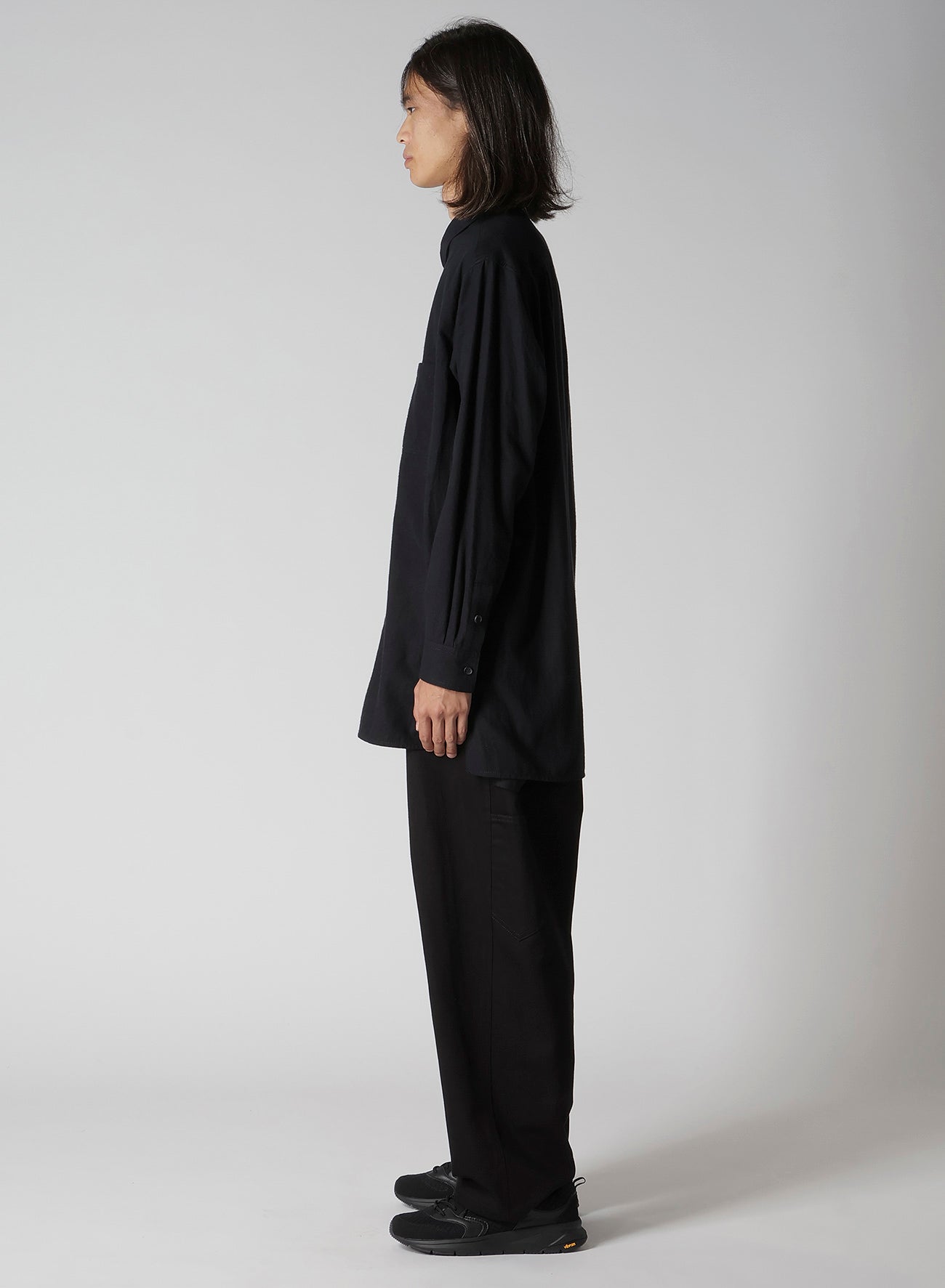 COTTON FLANNEL CHAIN STITCH FRONT ZIP SHIRT