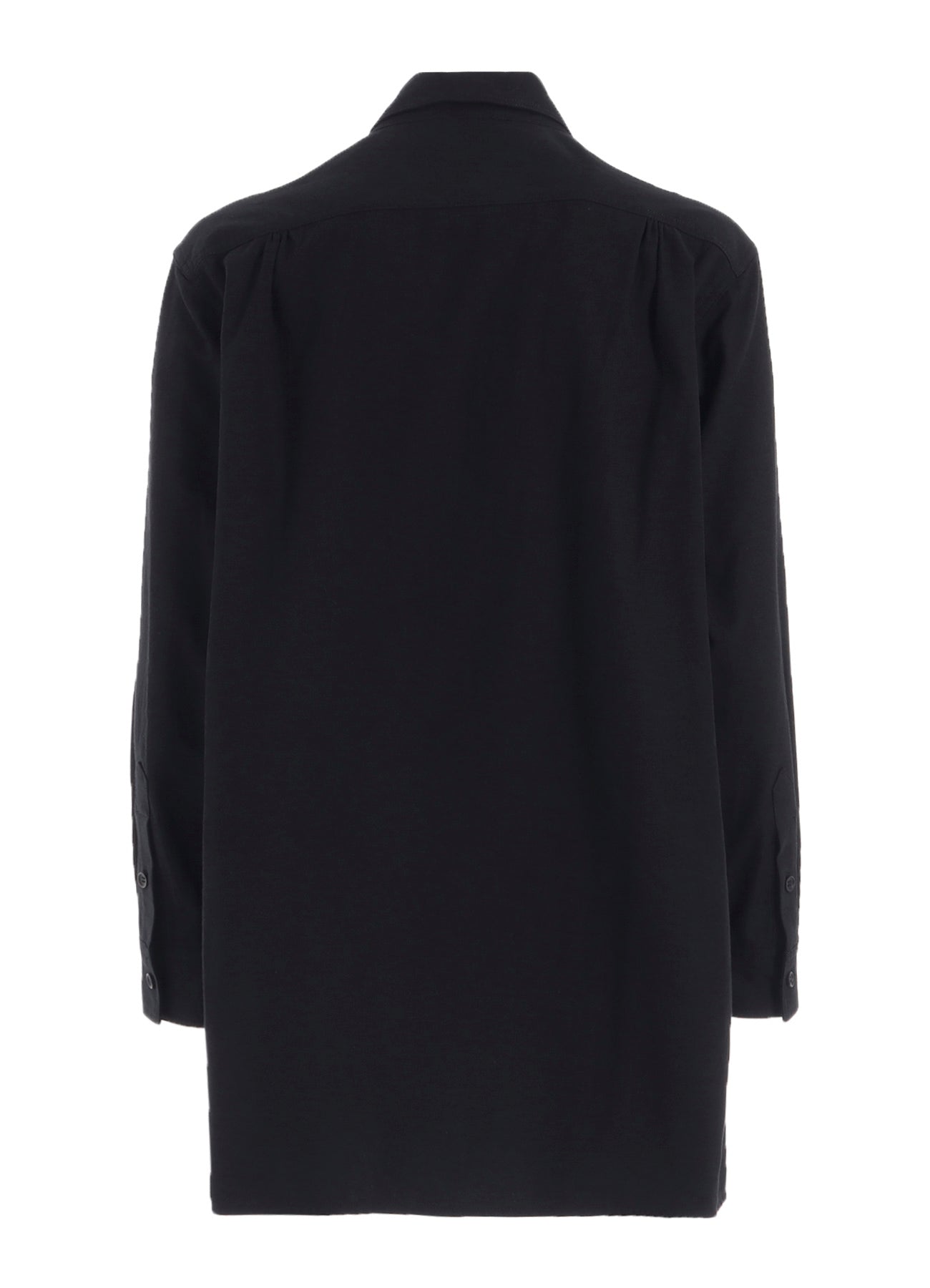 COTTON FLANNEL CHAIN STITCH FRONT ZIP SHIRT