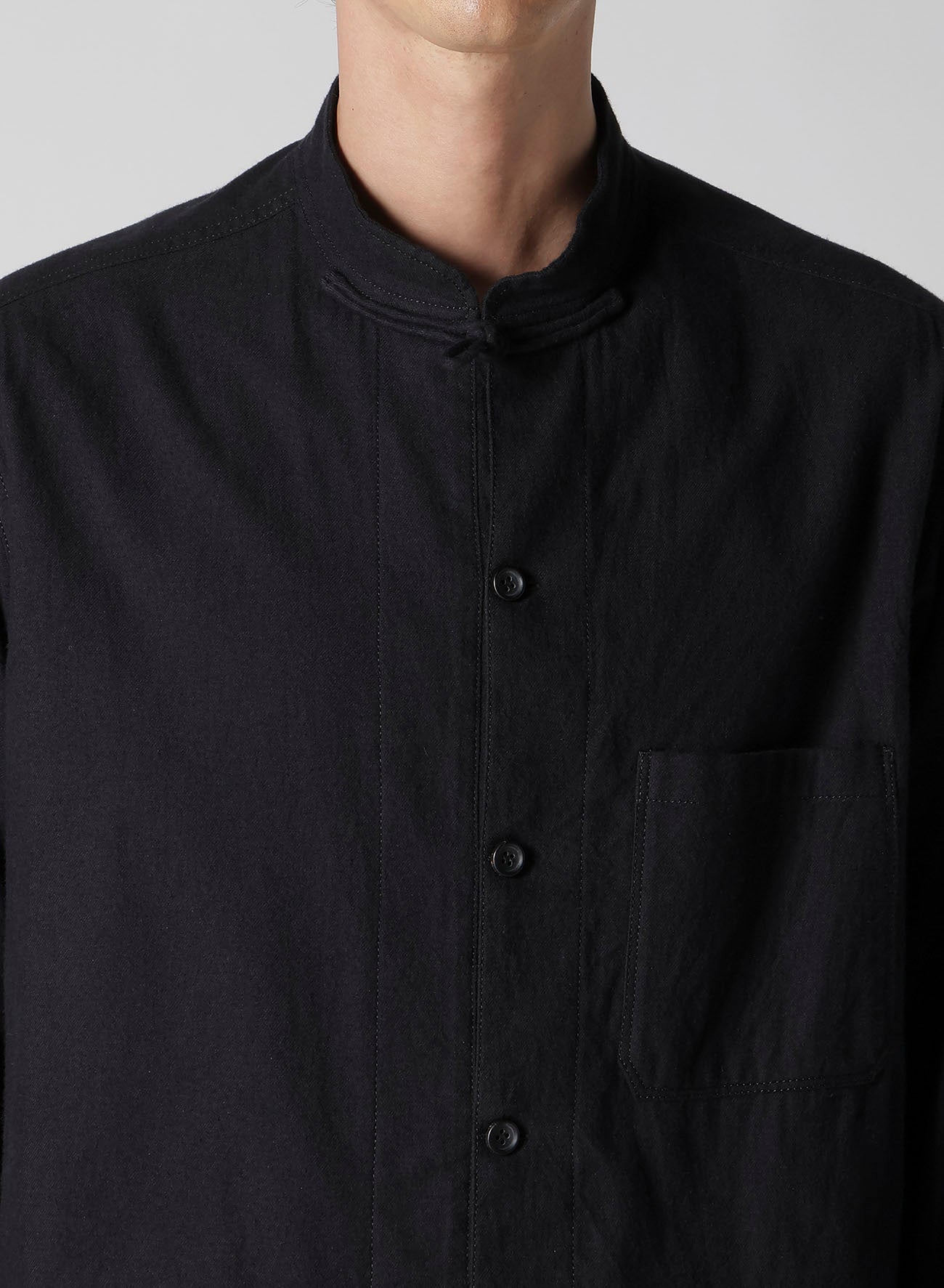 COTTON FLANNEL CHINA SHIRT – THE SHOP YOHJI YAMAMOTO