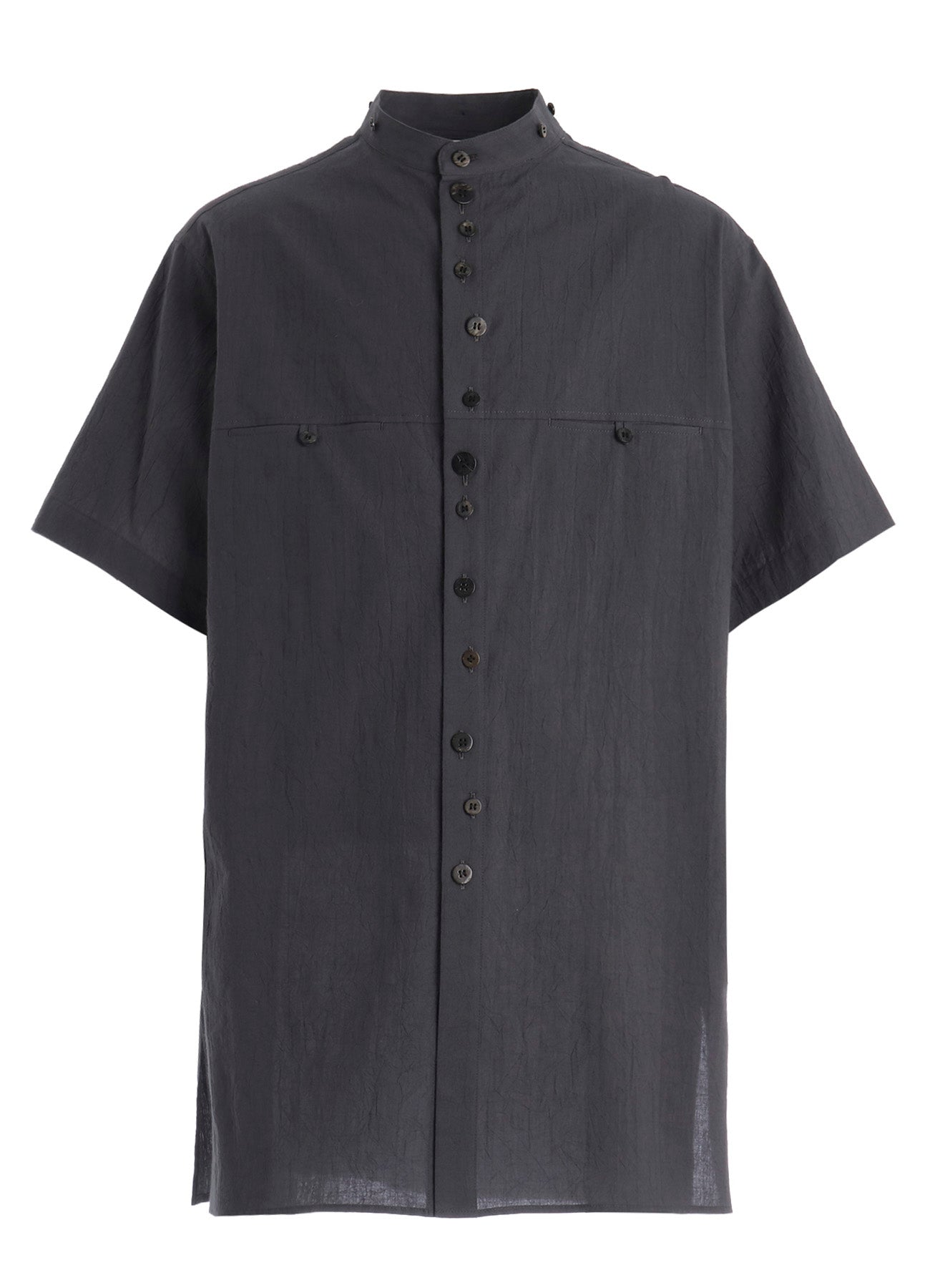 60 WRINKLE LAWN SHORT SLEEVE SHIRT WITH RANDOM BUTTONS