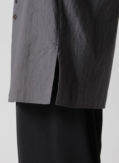 60 WRINKLE LAWN SHORT SLEEVE SHIRT WITH RANDOM BUTTONS