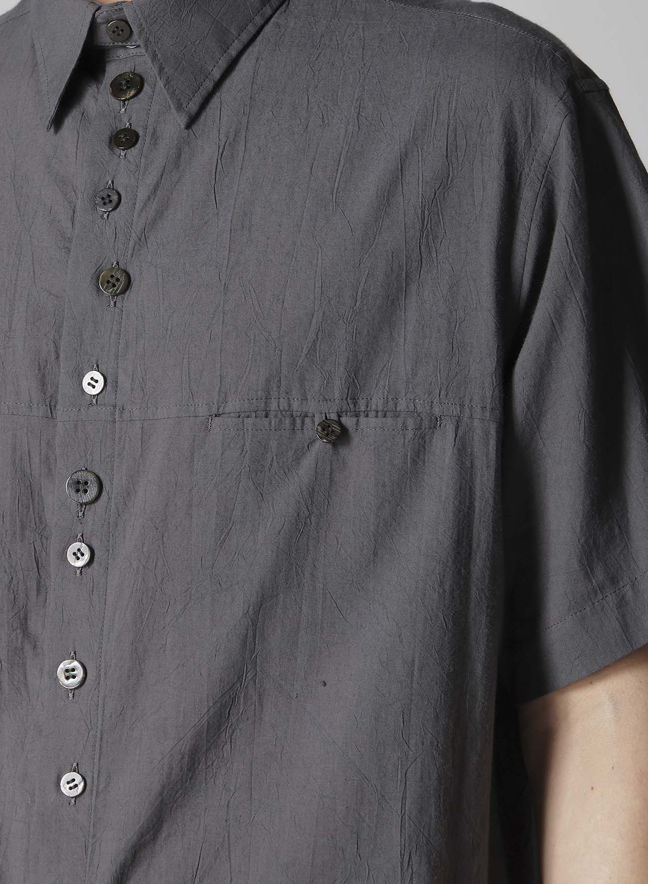 さんそんページ 60 WRINKLE LAWN SHORT SLEEVE SHIRT WITH RANDOM BUTTONS – THE SHOP