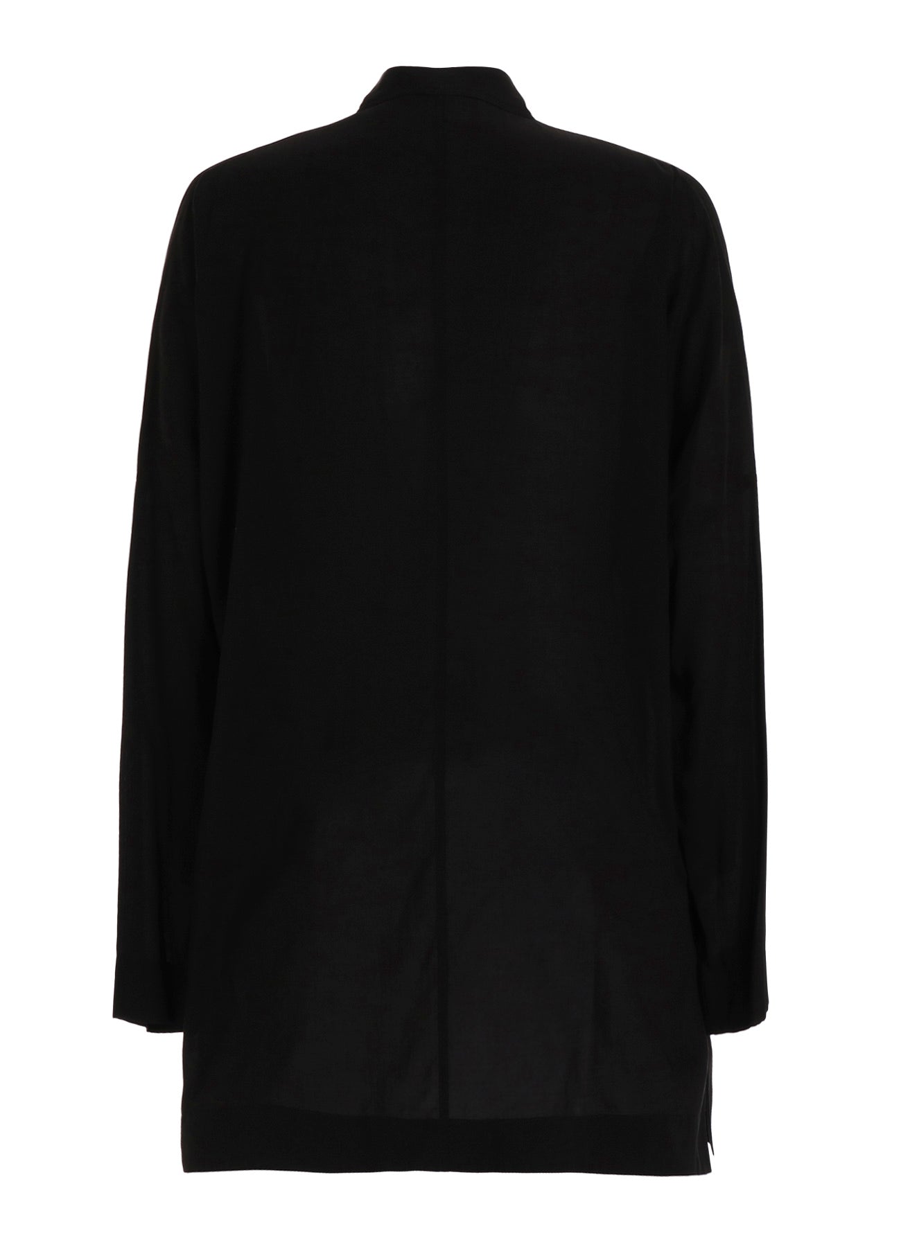 【PIECE UNIQUE】CELLULOSE LAWN FROG BUTTON STAND-COLLAR SHIRT