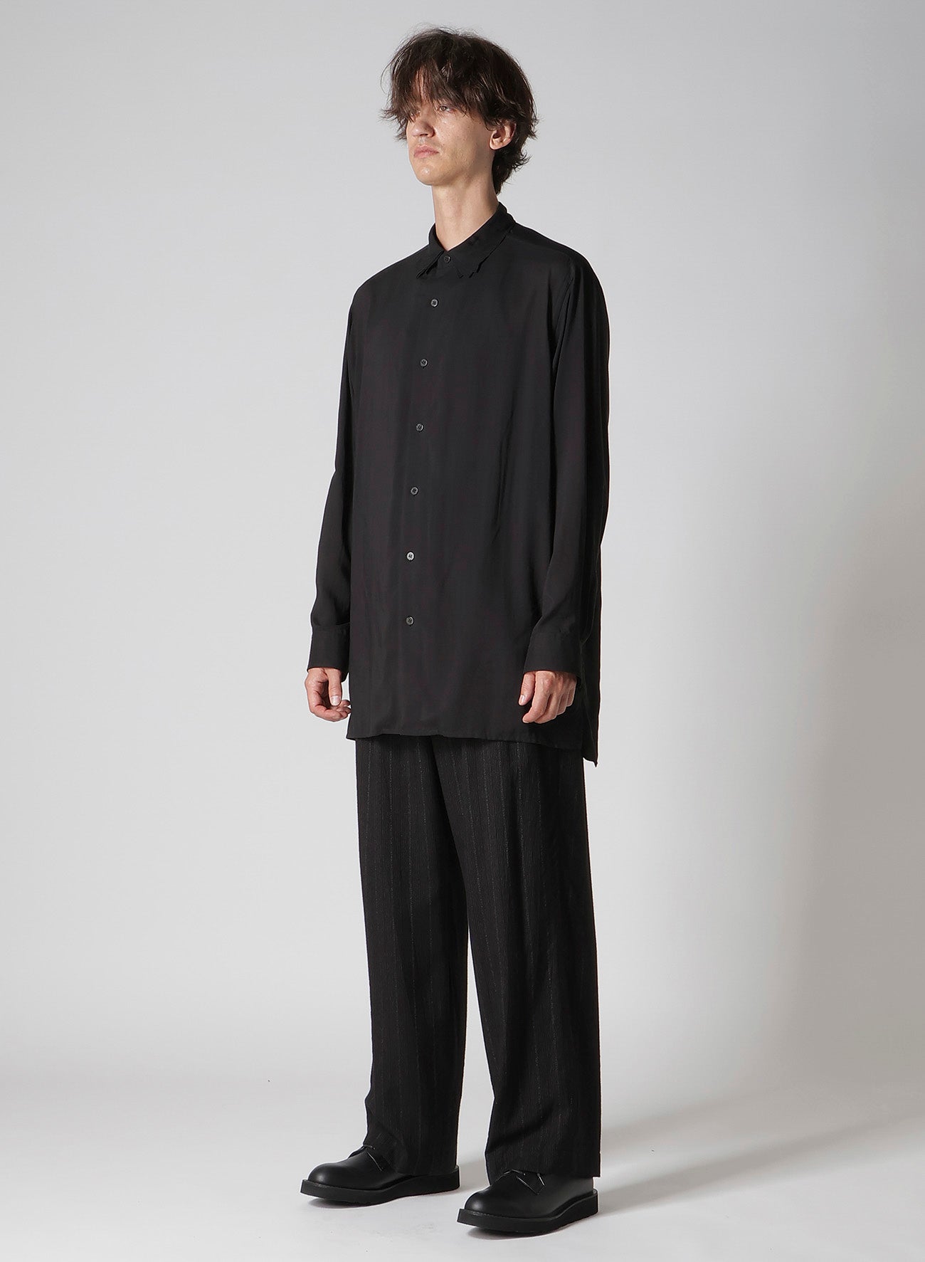 CELLULOSE LAWN TRIPLE COLLAR BLOUSE