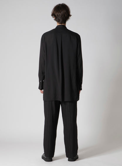 CELLULOSE LAWN TRIPLE COLLAR BLOUSE