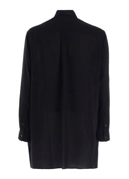 CELLULOSE LAWN TRIPLE COLLAR BLOUSE