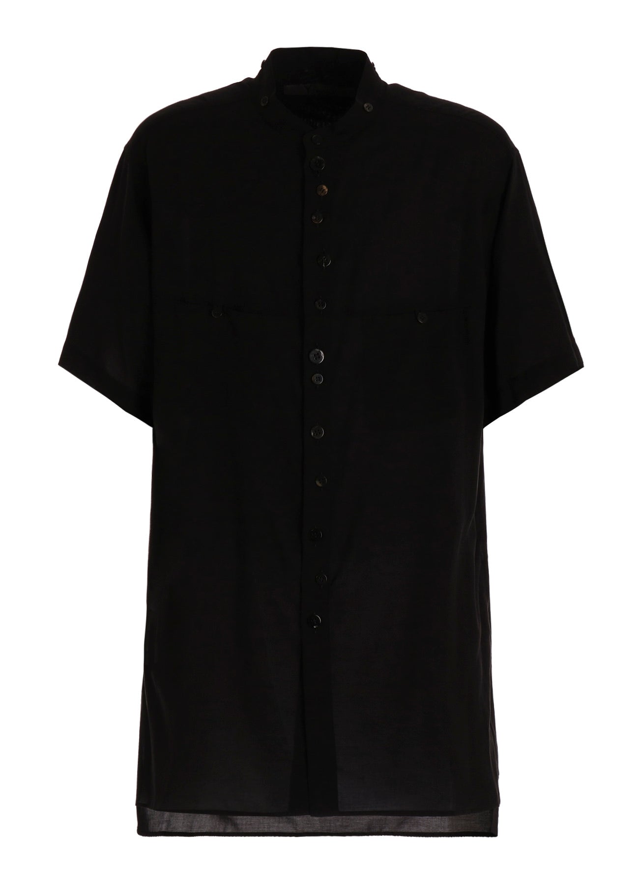 【PIECE UNIQUE】CELLULOSE LAWN SHORT-SLEEVE SHIRT WITH RANDOM BUTTONS