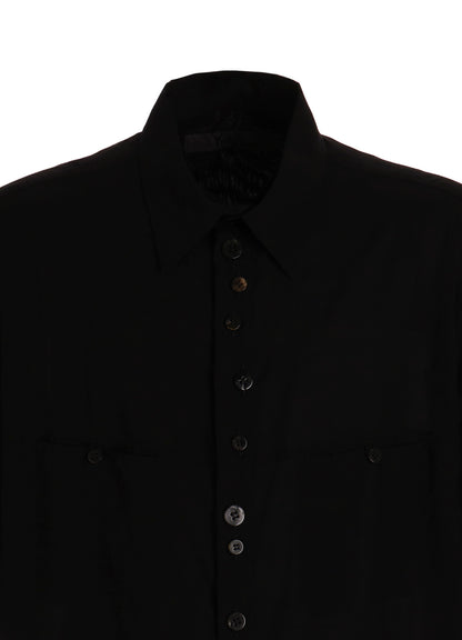 【PIECE UNIQUE】CELLULOSE LAWN SHORT-SLEEVE SHIRT WITH RANDOM BUTTONS