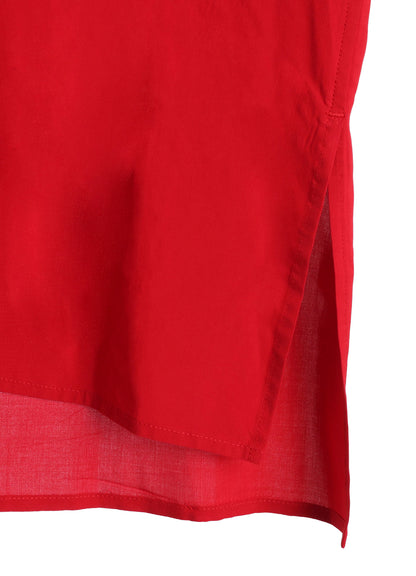 【PIECE UNIQUE】RAYON LAWN OPEN-COLLAR SHIRT WITH HORIZON PANEL