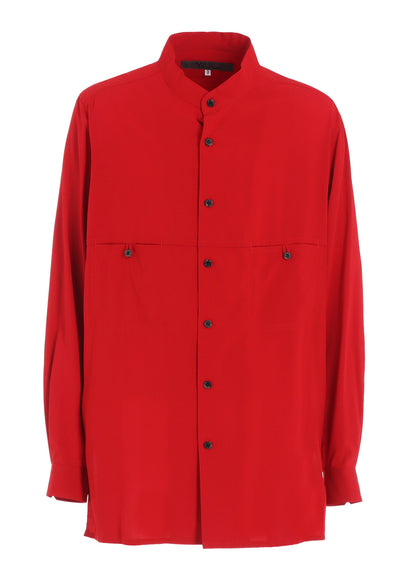 KHADI PANEL STAND COLLAR SHIRT