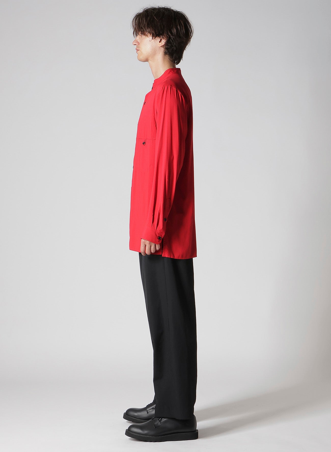 KHADI PANEL STAND COLLAR SHIRT