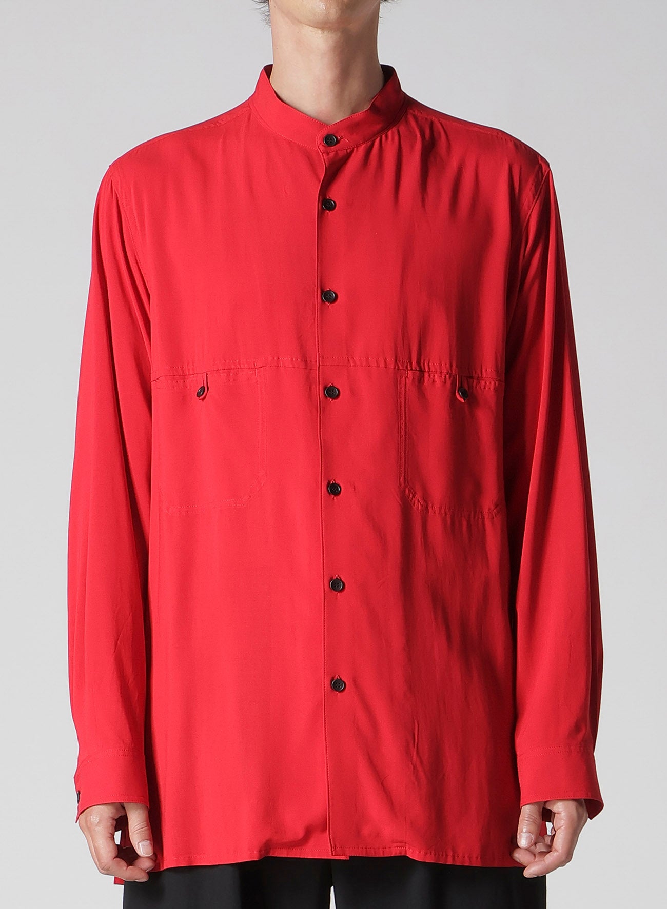 KHADI PANEL STAND COLLAR SHIRT