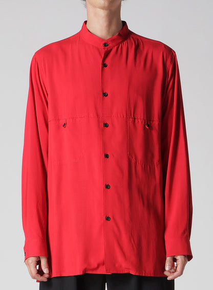 KHADI PANEL STAND COLLAR SHIRT