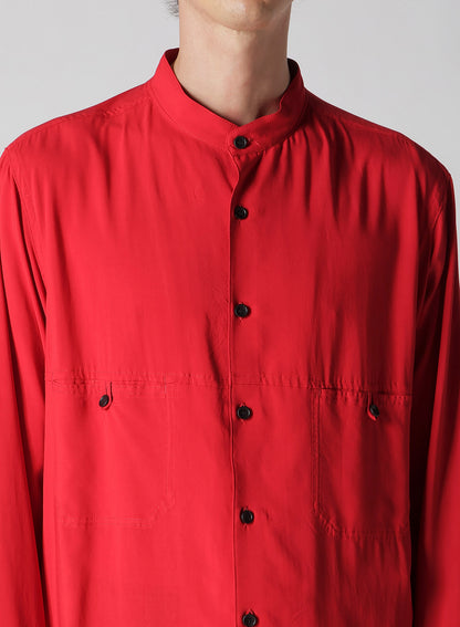 KHADI PANEL STAND COLLAR SHIRT