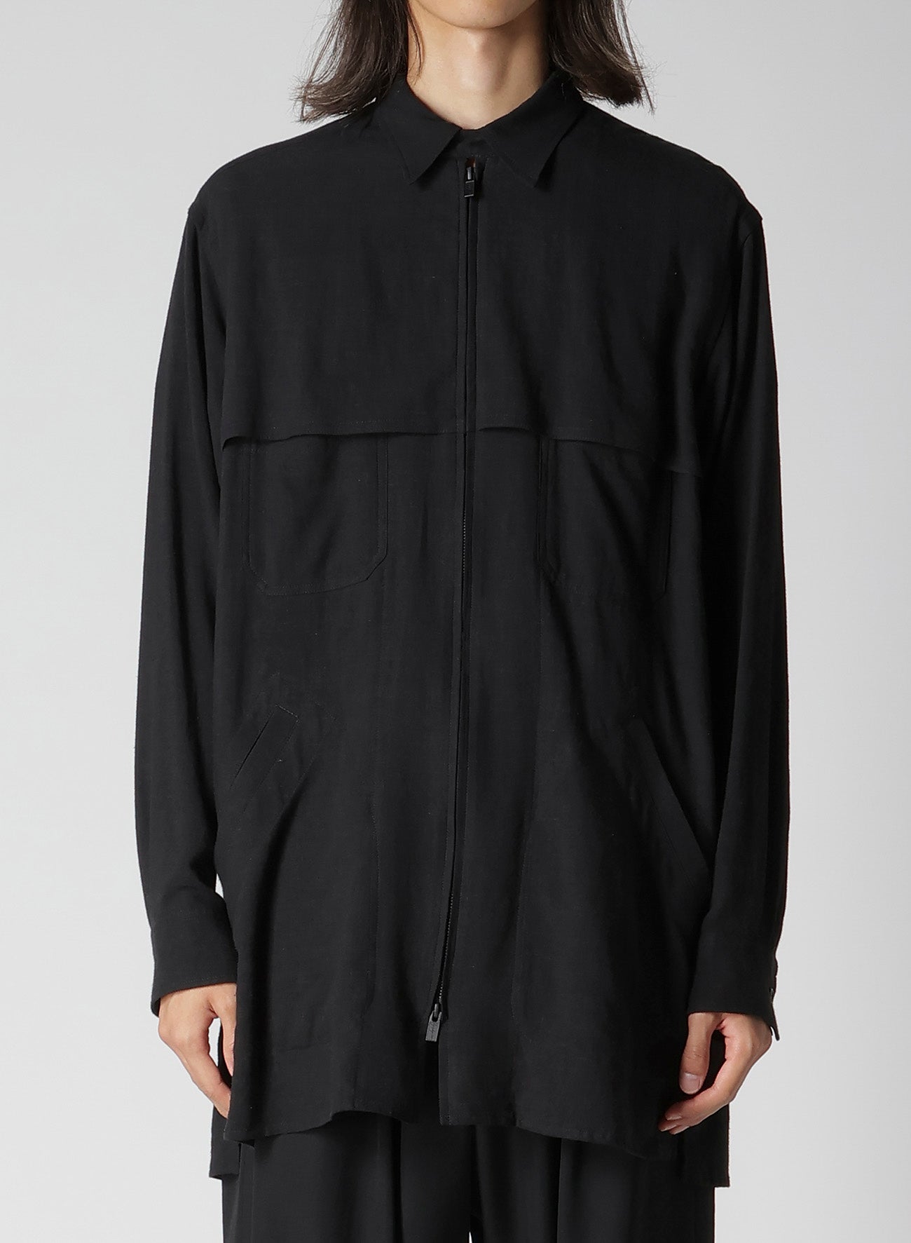 RY/LI CLOTH FRONT ZIP SHIRT