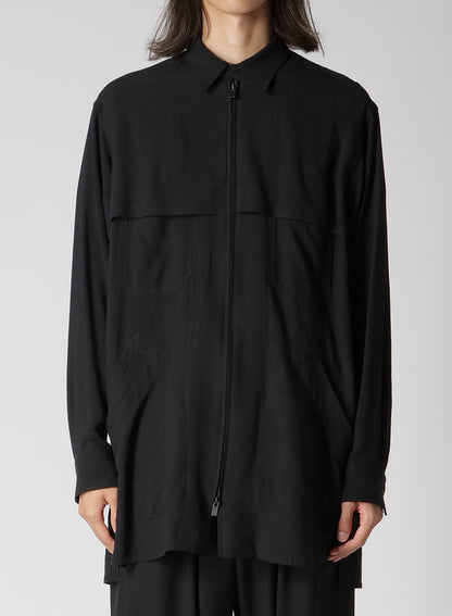 RY/LI CLOTH FRONT ZIP SHIRT