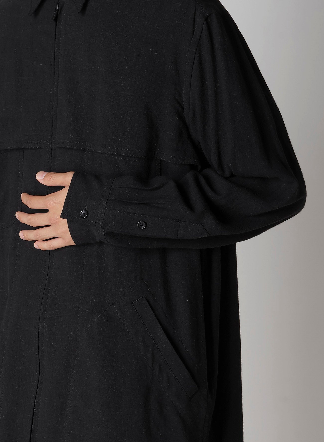 RY/LI CLOTH FRONT ZIP SHIRT – THE SHOP YOHJI YAMAMOTO