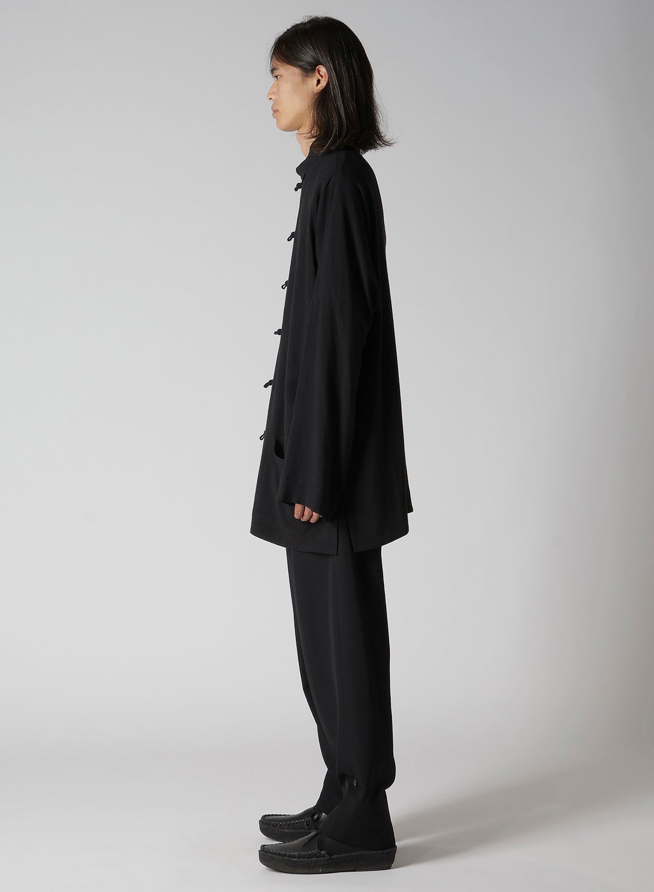 RY/LI CLOTH CHINA BUTTON STAND COLLAR SHIRT