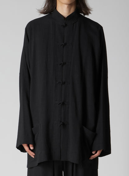 RY/LI CLOTH CHINA BUTTON STAND COLLAR SHIRT