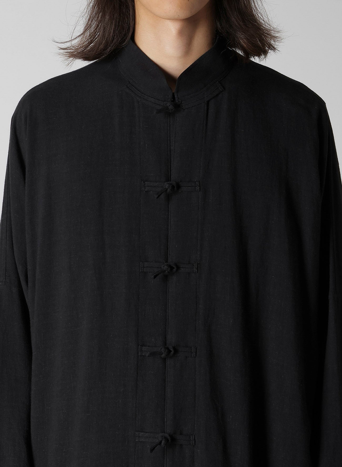 RY/LI CLOTH CHINA BUTTON STAND COLLAR SHIRT