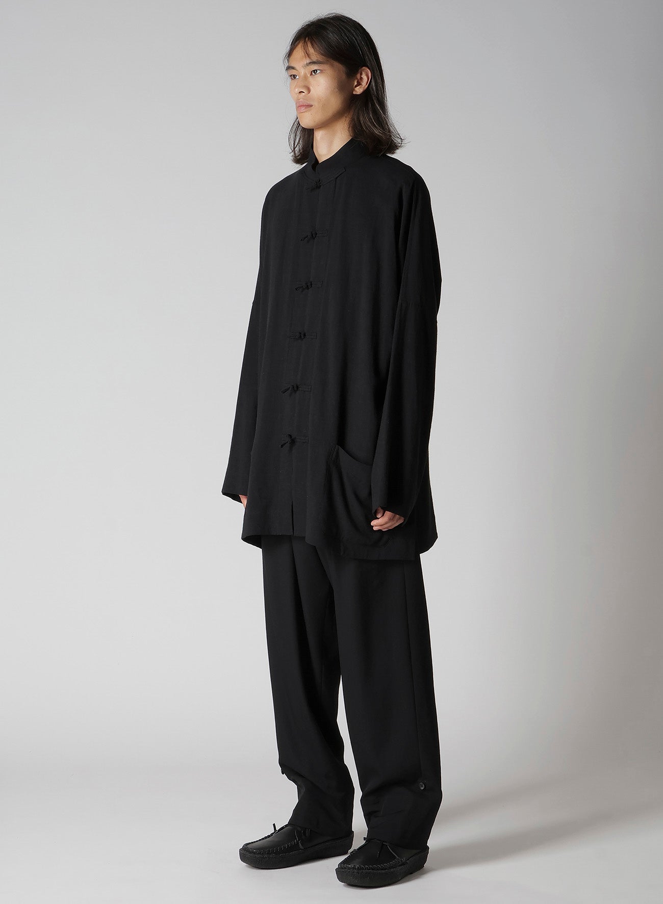 RY/LI CLOTH CHINA BUTTON STAND COLLAR SHIRT