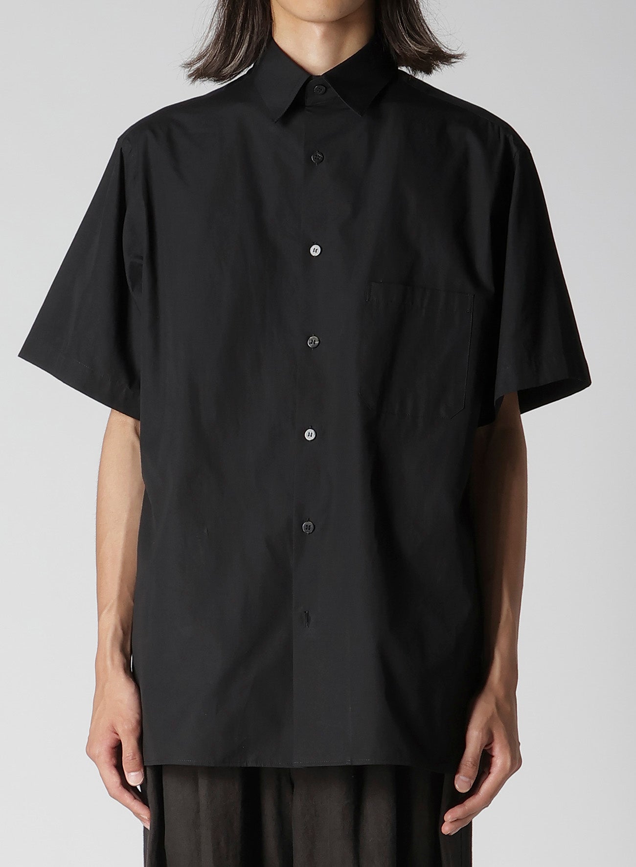 80/2 BROAD STANDARD SHORT SLEEVE BIG SHIRT – THE SHOP YOHJI YAMAMOTO