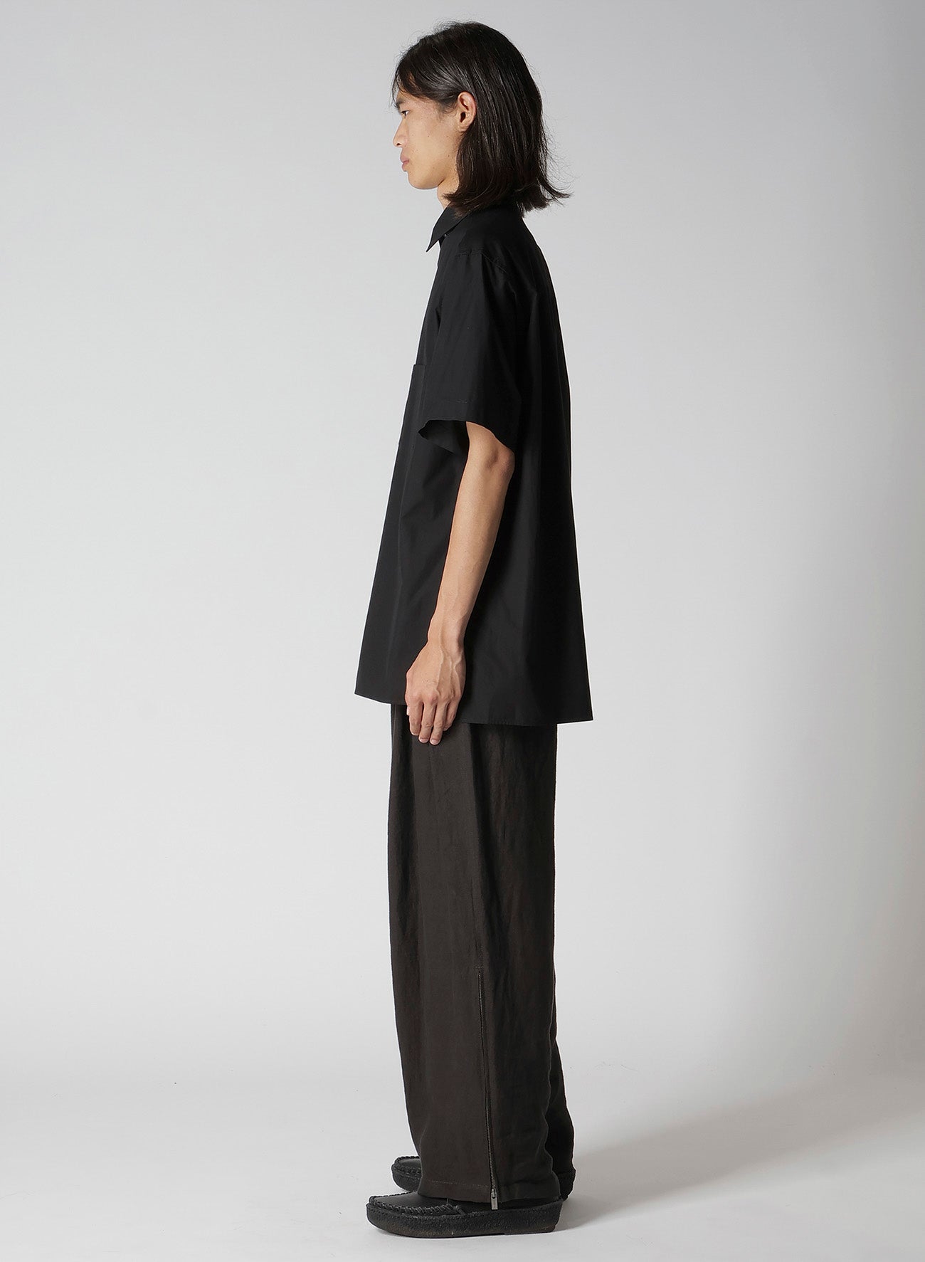 80/2 BROAD STANDARD SHORT SLEEVE BIG SHIRT – THE SHOP YOHJI YAMAMOTO