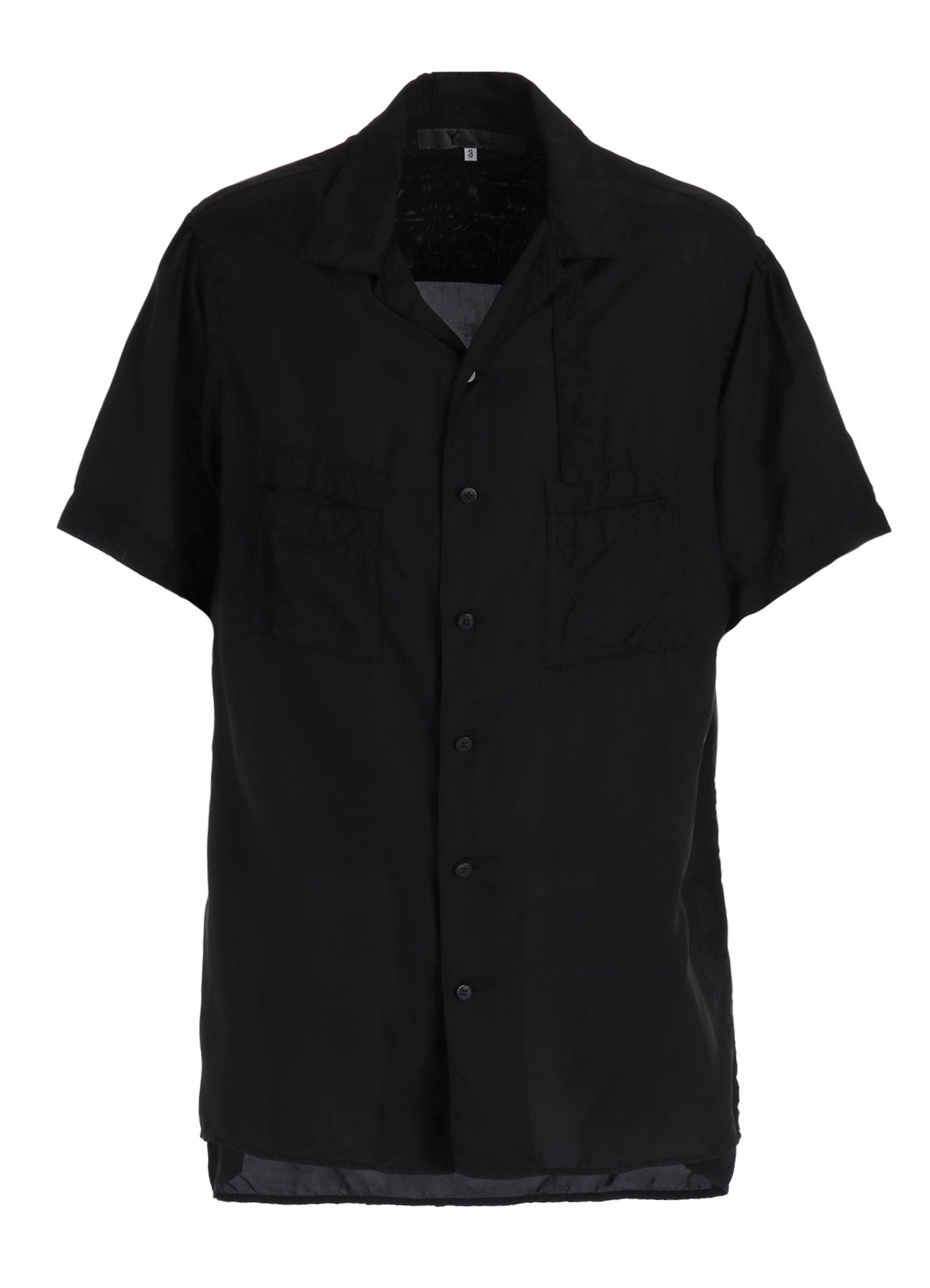CHAIN STITCH OPEN-COLLAR SHORT SLEEVE SHIRT – THE SHOP YOHJI YAMAMOTO