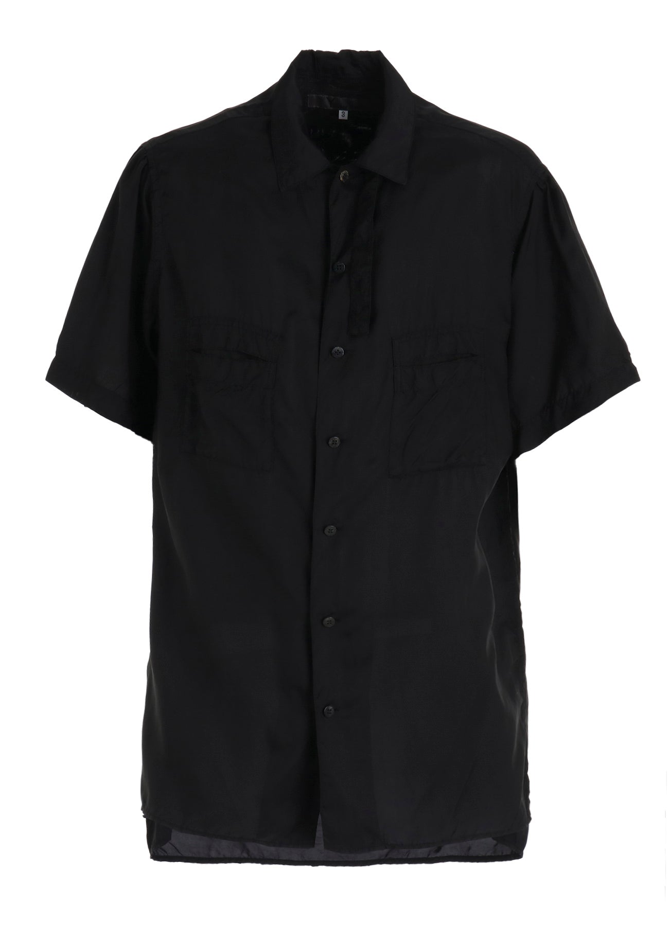 CHAIN STITCH OPEN-COLLAR SHORT SLEEVE SHIRT – THE SHOP YOHJI YAMAMOTO