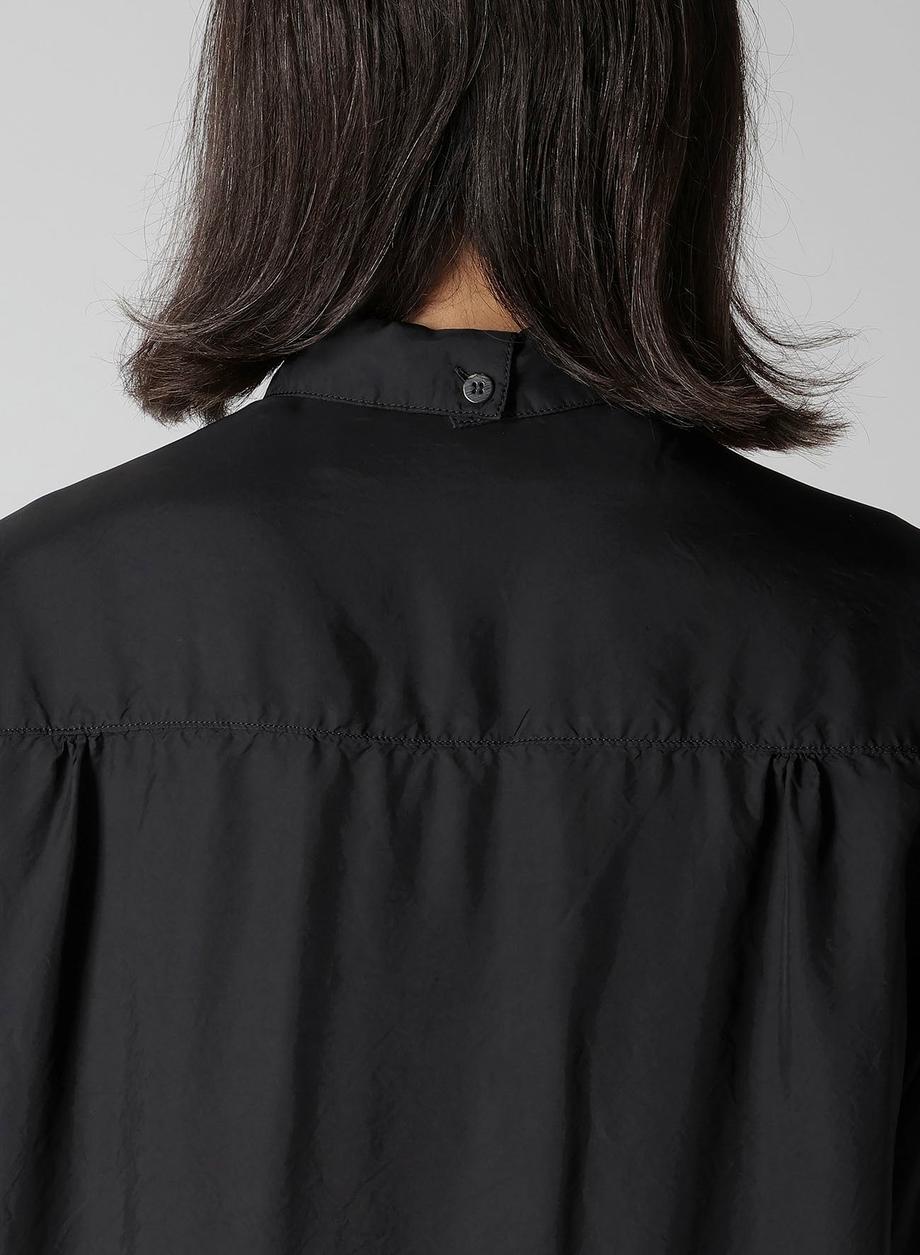 CHAIN STITCH OPEN-COLLAR SHORT SLEEVE SHIRT