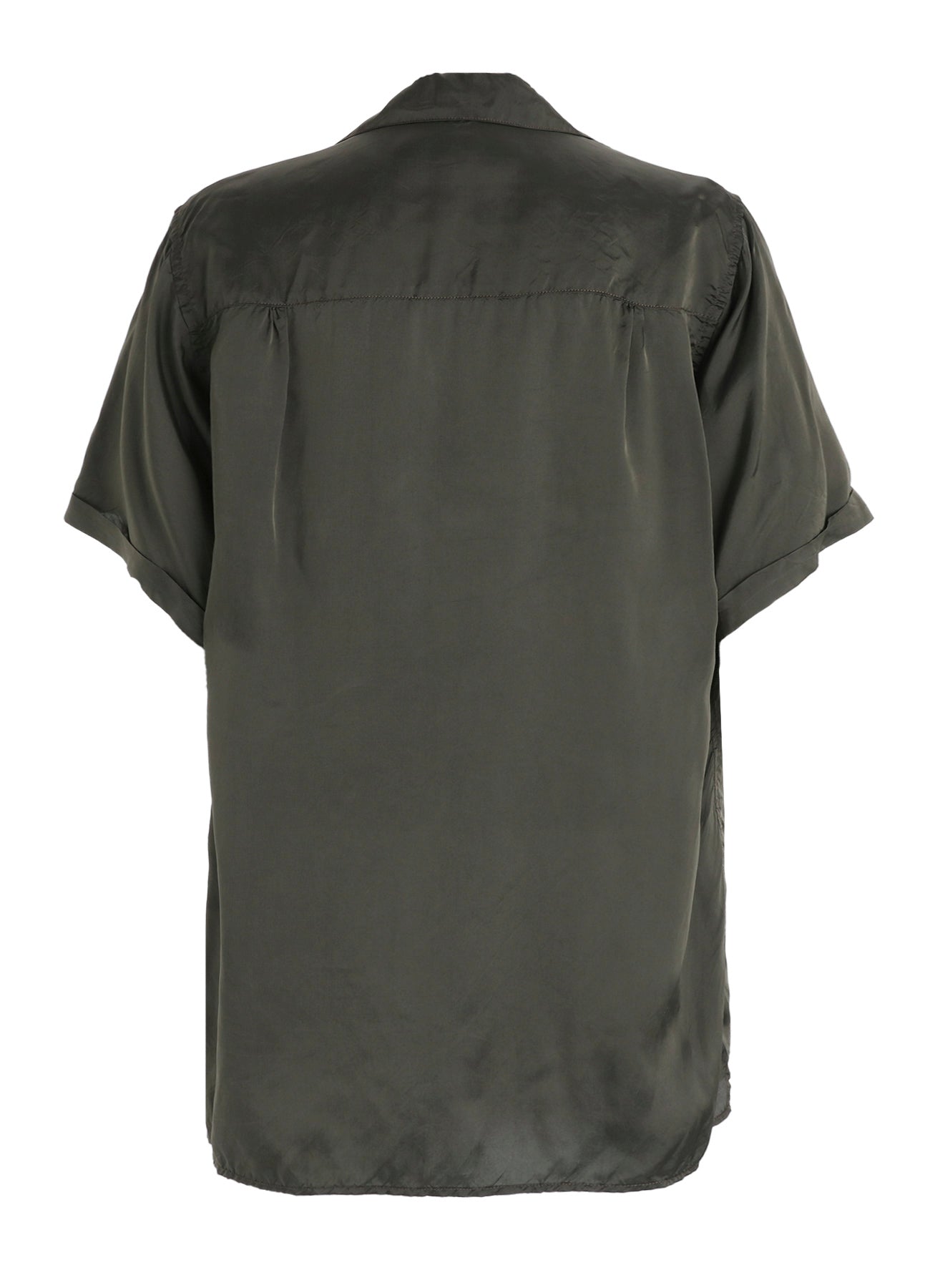 CHAIN STITCH OPEN-COLLAR SHORT SLEEVE SHIRT – THE SHOP YOHJI YAMAMOTO
