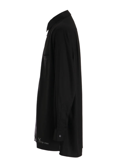 LOGO PRINT FRONT HEM SHIRT