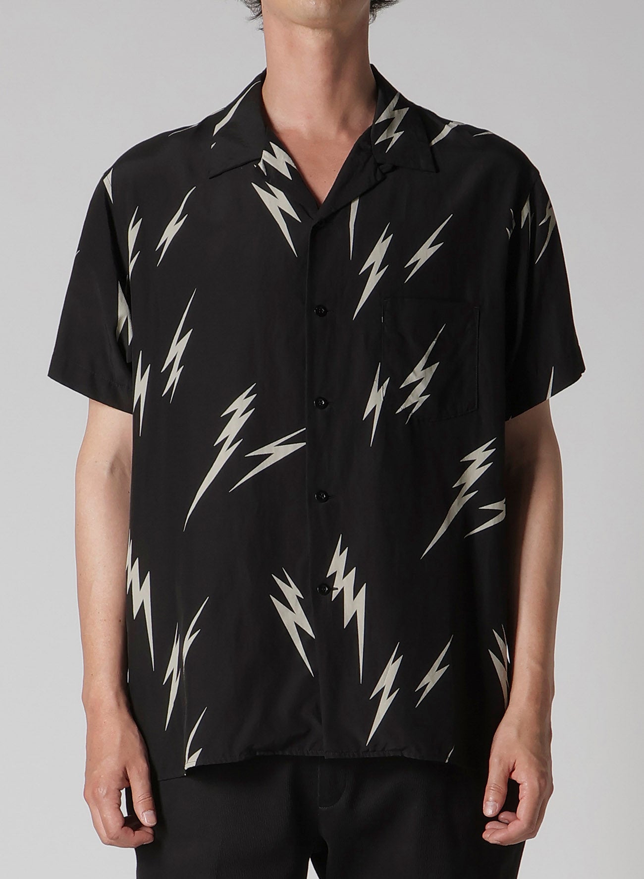 【Y's for men × MASSES】THUNDER BLEACH DYED SHORT SLEEVE SHIRT