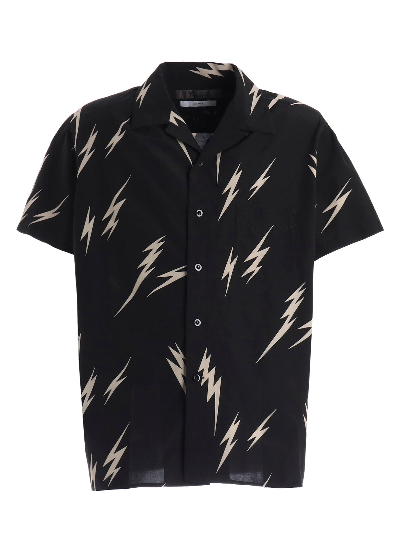 【Y's for men × MASSES】THUNDER BLEACH DYED SHORT SLEEVE SHIRT