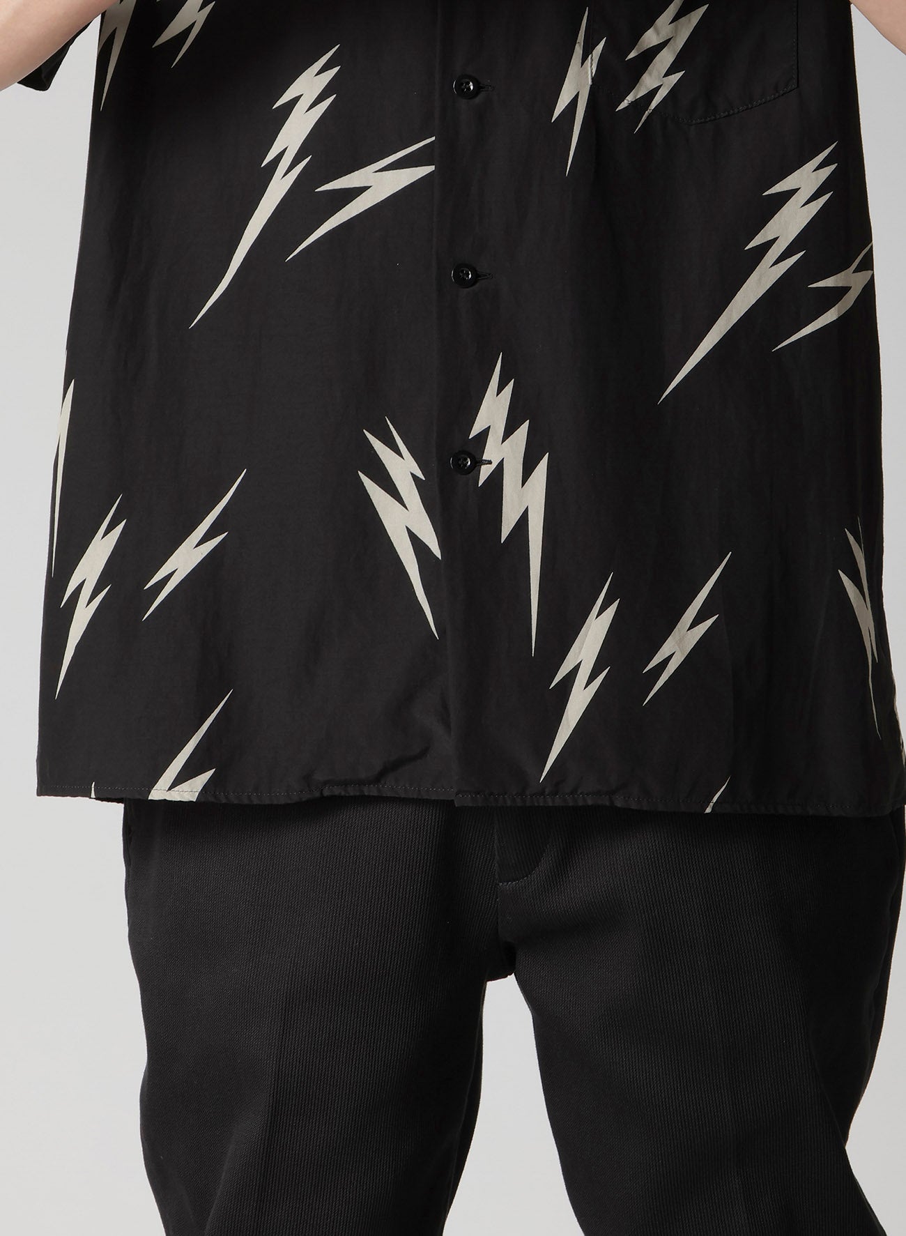 【Y's for men × MASSES】THUNDER BLEACH DYED SHORT SLEEVE SHIRT