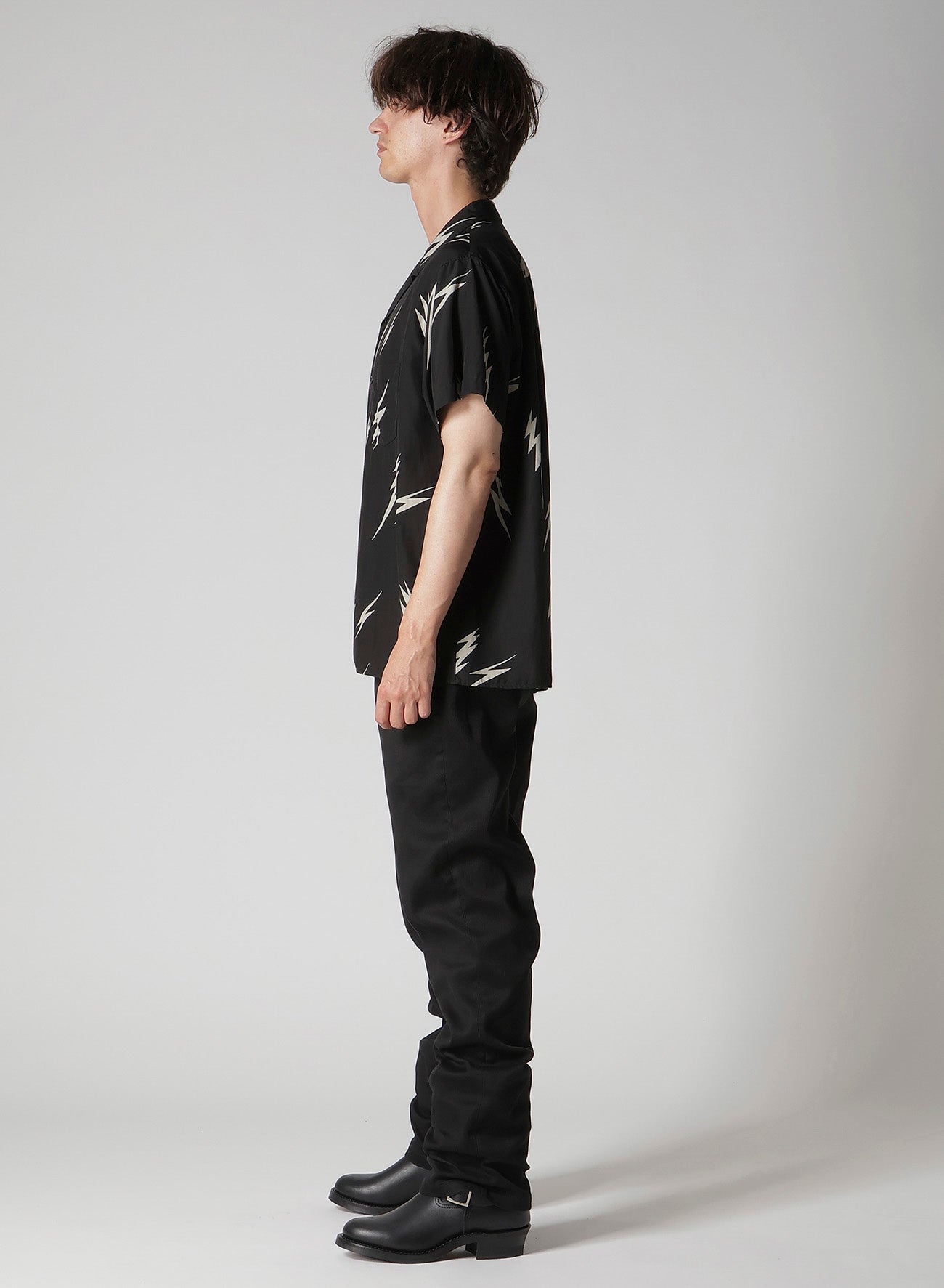 【Y's for men × MASSES】THUNDER BLEACH DYED SHORT SLEEVE SHIRT