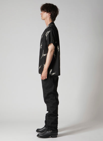 【Y's for men × MASSES】THUNDER BLEACH DYED SHORT SLEEVE SHIRT