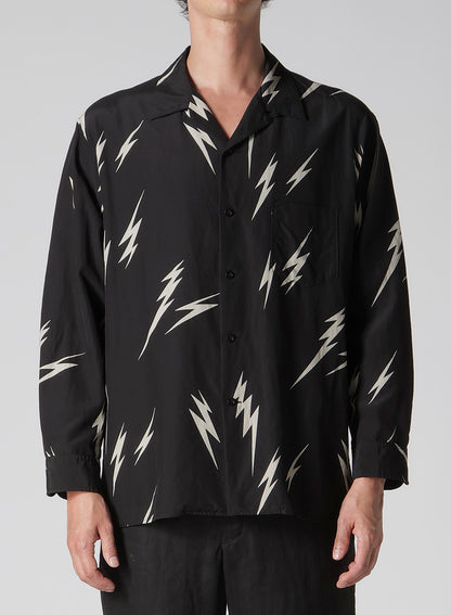 【Y's for men × MASSES】THUNDER BLEACH DYED LONG SLEEVE SHIRT