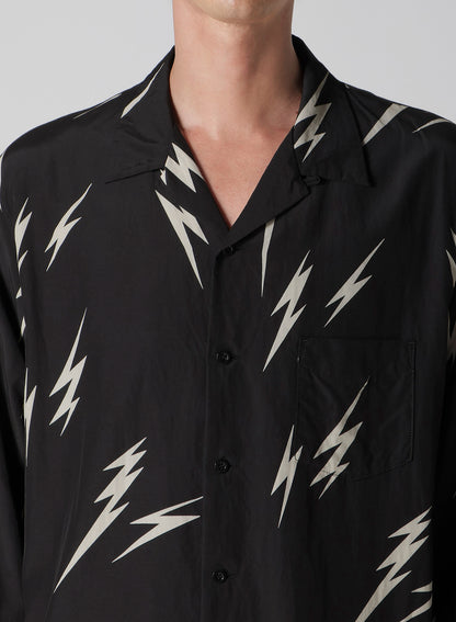 【Y's for men × MASSES】THUNDER BLEACH DYED LONG SLEEVE SHIRT