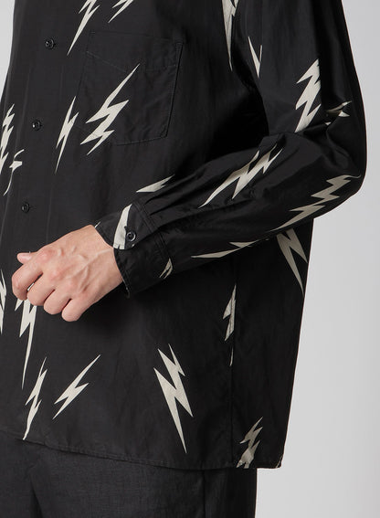 【Y's for men × MASSES】THUNDER BLEACH DYED LONG SLEEVE SHIRT